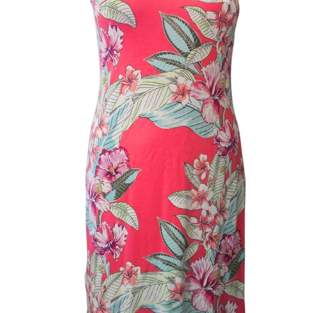 Tommy Bahama Maria Mambo Shift Dress XXS Coral Tropical Beach - Picture 3 of 6